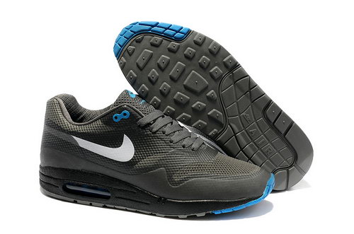 Nike Air Max 1 Hypefuse Men Gray Blue Running Shoes On Sale